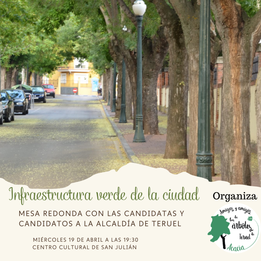 Mesa Redonda: INFRAESTRUCTURA VERDE DE LA CIUDAD DE TERUEL con las candidatas y candidatos a la Alcaldía